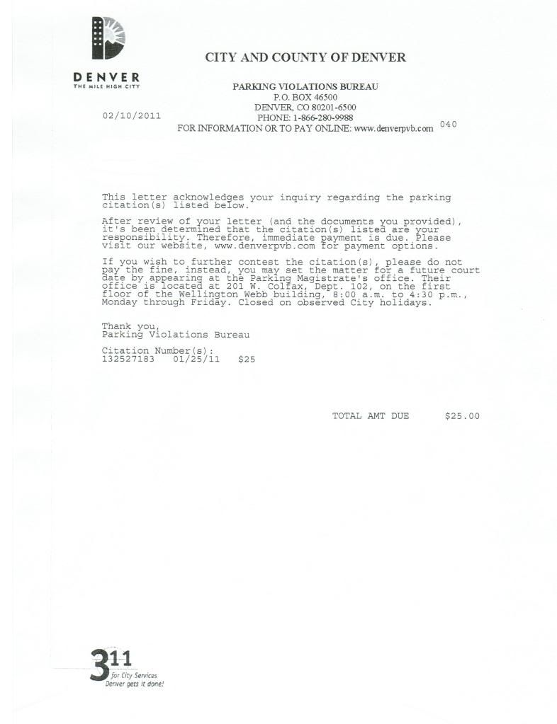 Denver Parking Violations Bureau HappyStinkingJoy